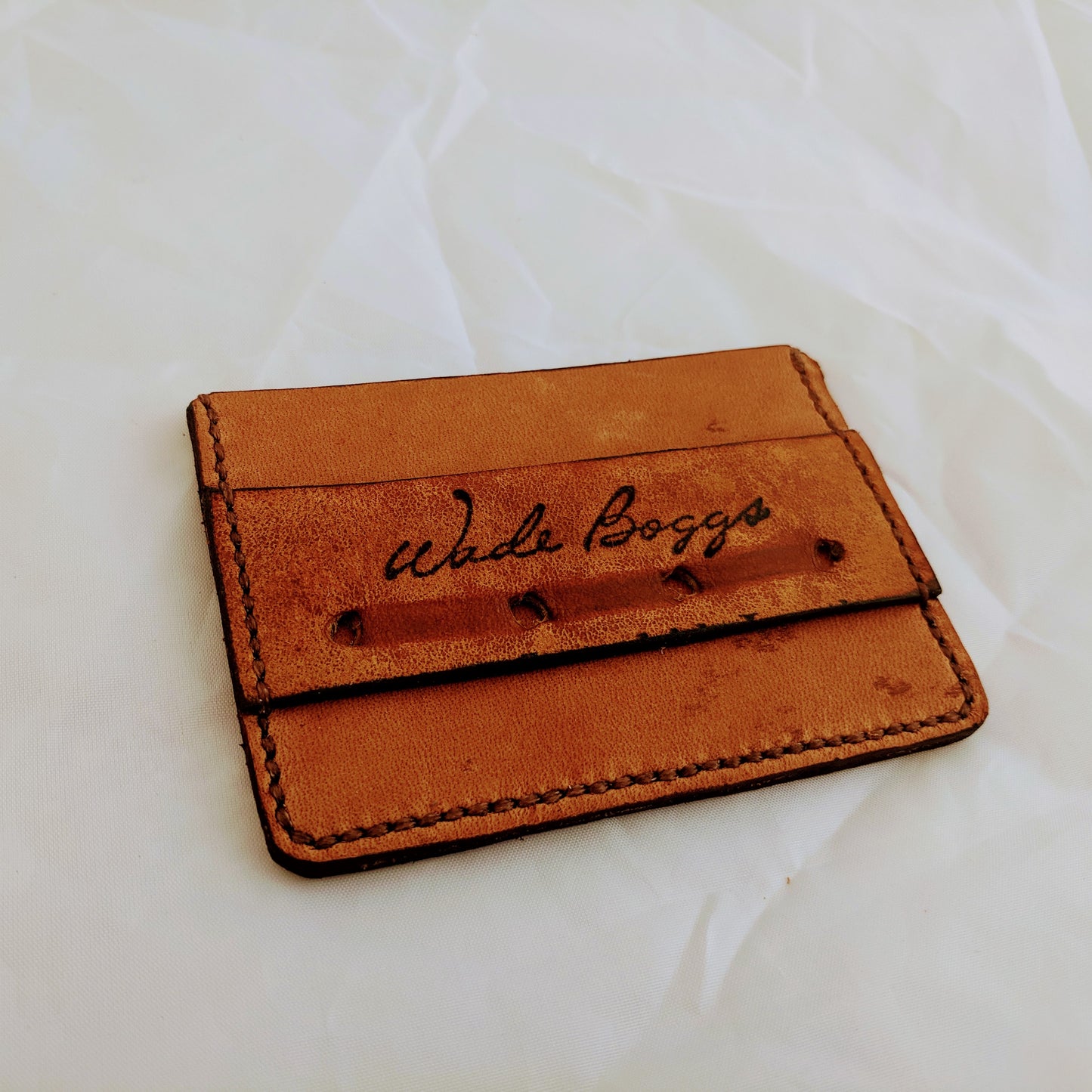 Cash Strap Cardholder. Wade Boggs Baseball Glove Wallet