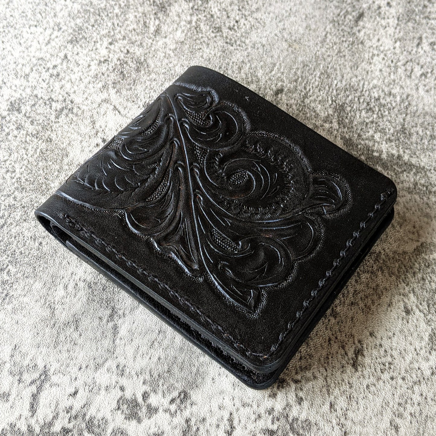Western Tooled Classic Bifold Wallet