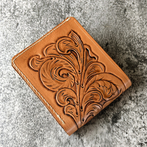 Western Tooled Classic Bifold Wallet